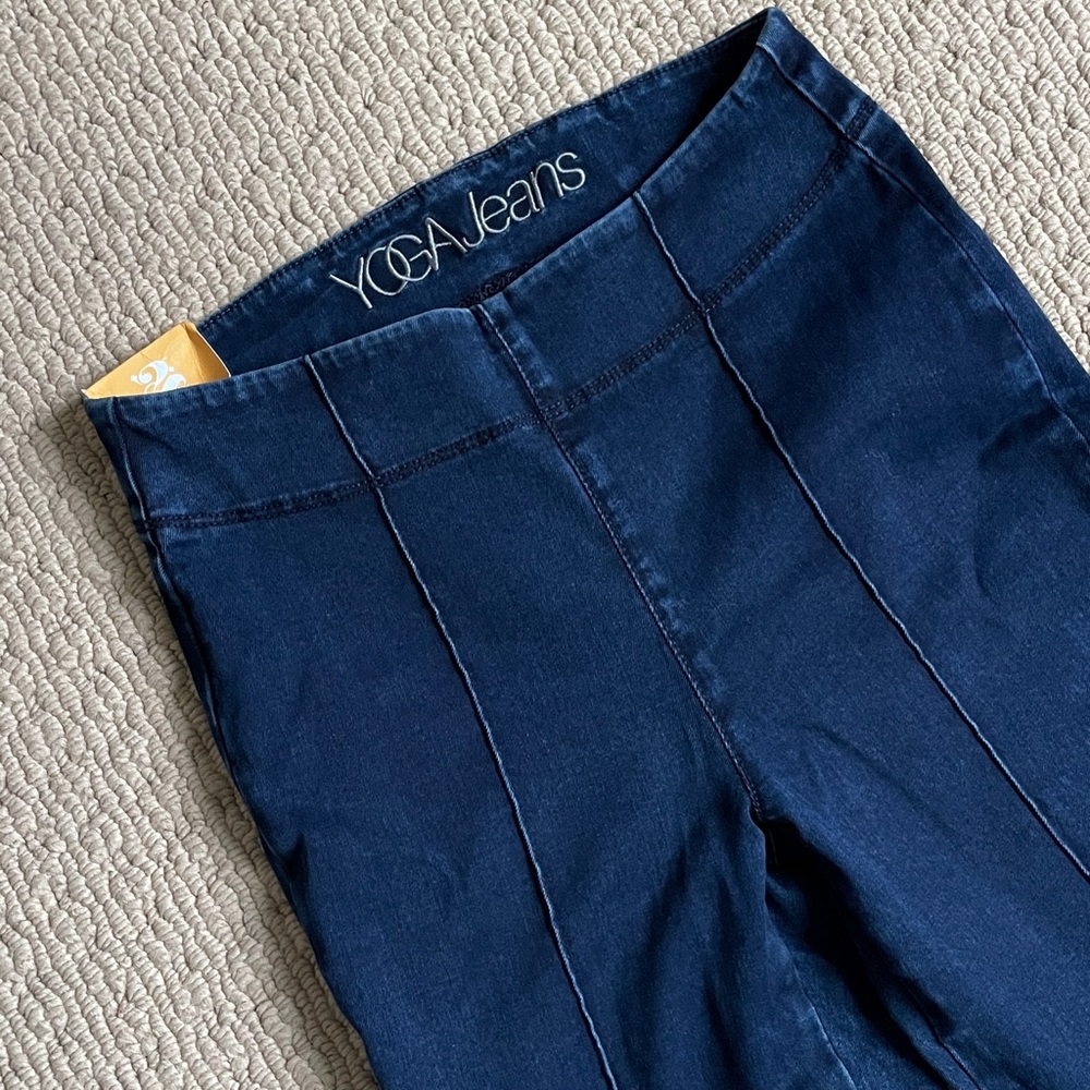 Yoga Jeans Rachel Skinny Pull On Jeans in Nautical Blue